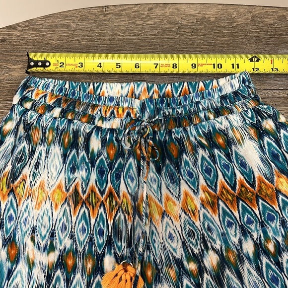 MEES Women’s High Waist Wide Leg Boho Pants Size 6 - Picture 7 of 11